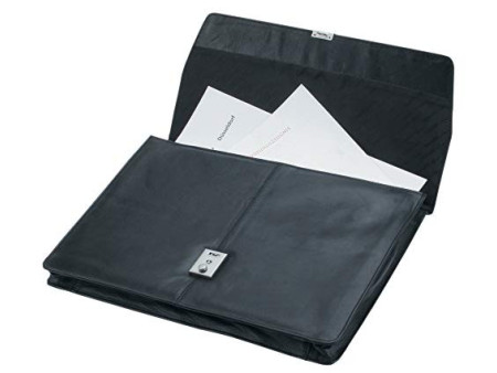 Alassio Porte-documents 'TISSANO', cuir nappa, noir