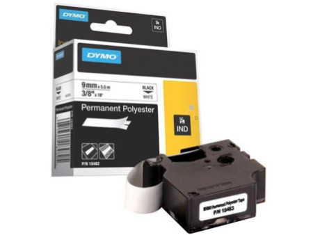 DYMO RHINO Etiquette industrielle en polyester métallique