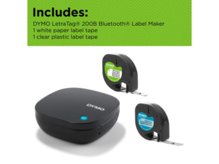 DYMO Etiqueteuse Bluetooth 'LetraTag LT 200B', pack promo