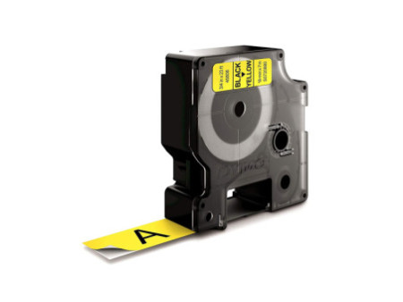 DYMO Ruban d'étiquette D1 noir/jaune,19 mm x 7 m