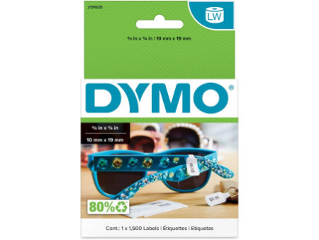 DYMO Etiquettes pour bijoux LabelWriter, 10 x 19 mm, blanc