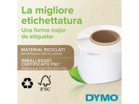DYMO Etiquette de classeur LabelWriter, 38 x 190 mm, blanc