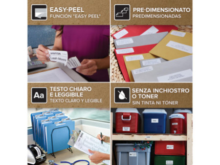 DYMO Etiquette de classeur LabelWriter, 38 x 190 mm, blanc