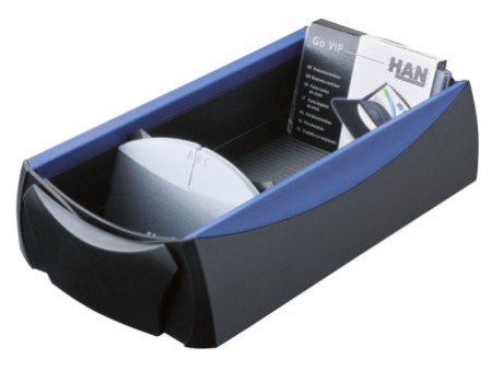 HAN Boîte pour cartes de visite VIP-SET, noir/bleu