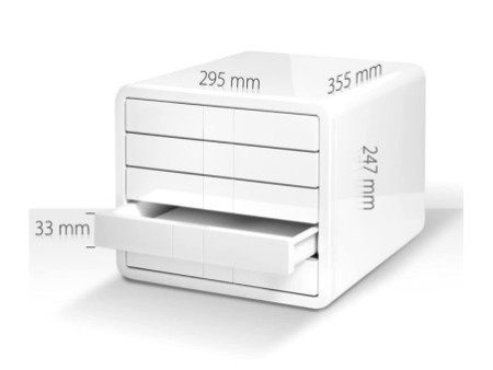 HAN Module de classement i-Box, 5 tiroirs, noir