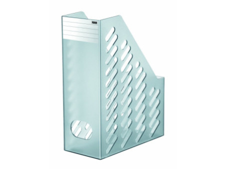 HAN Porte-revues BRILLANT XXL, plastique, gris translucide