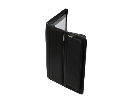 Alassio Serviette classeur 'CARPO', A4, cuir nappa, noir