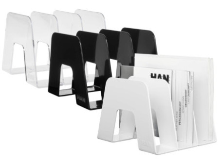 HAN Porte-revues SORTER, A4, 3 compartiments, transparent