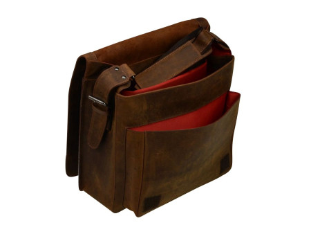 PRIDE&SOUL Sac à bandoulière 'BEN', cuir, marron