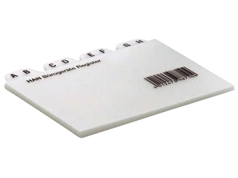 HAN Index alphabétique A-Z, PP, A4 paysage, 25 onglets, gris