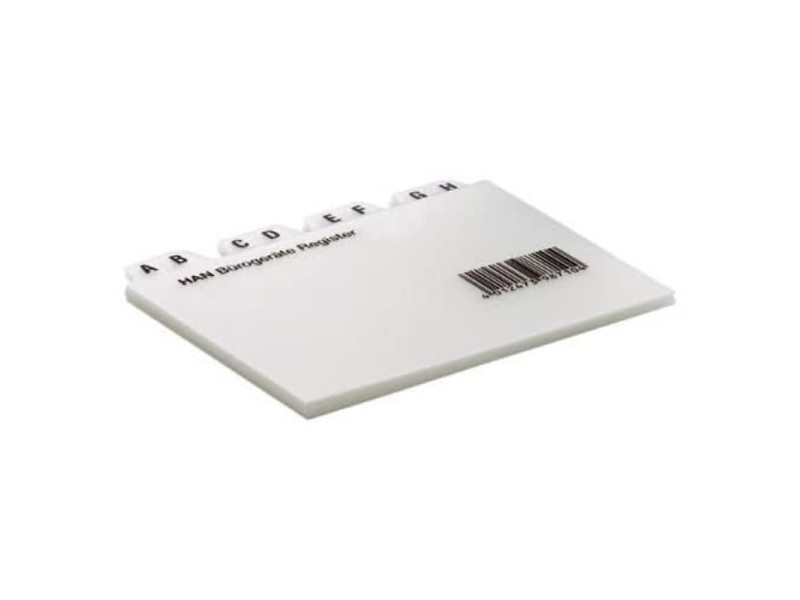 HAN Index alphabétique A-Z, PP, A8 paysage, translucide, 12