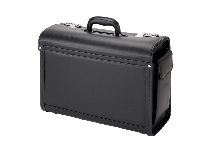 Alassio Valise pour pilotes 'Genova', similicuir, noir