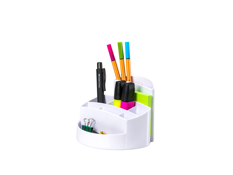 HAN Multipot à crayons RONDO, polystyrène, blanc