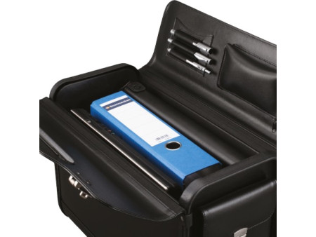 Alassio Valise pour pilotes 'Genova', similicuir, noir