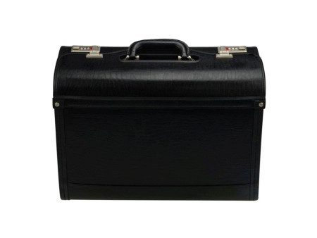 Alassio Valise pour pilotes 'Genova', similicuir, noir