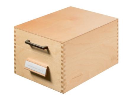 HAN Boîte à fiches en bois pour 900 fiches, A6 paysage