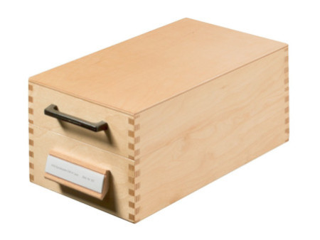 HAN Boîte à fiches en bois pour 900 fiches, A7 paysage