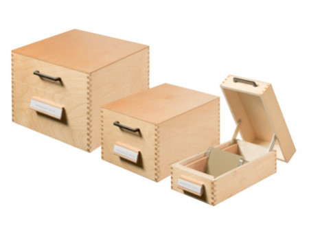 HAN Boîte à fiches en bois pour 900 fiches, A7 paysage