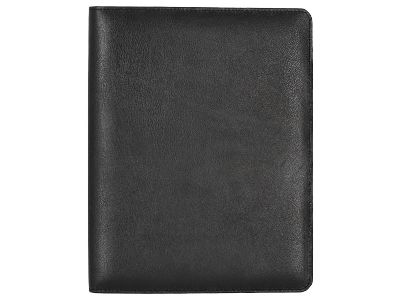 Alassio Serviette classeur 'CREMONA II, A4, cuir nappa noir