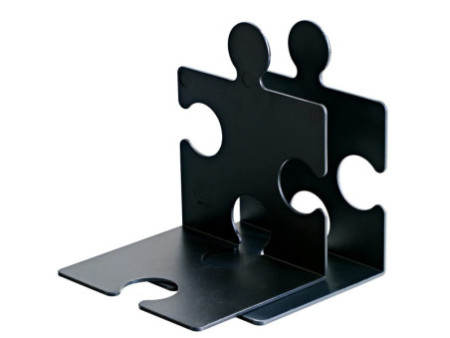 HAN Serre-livres PUZZLE, set de 2, noir