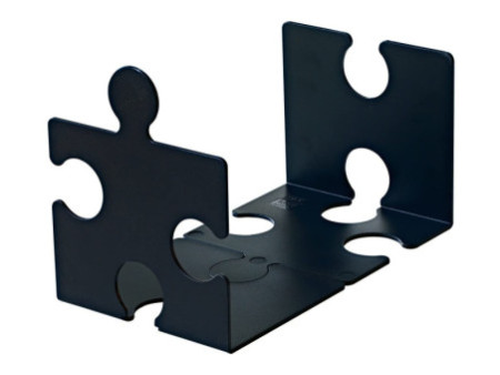 HAN Serre-livres PUZZLE, set de 2, noir