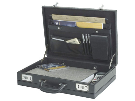 Alassio Attaché-case 'PONTE', similicuir, noir