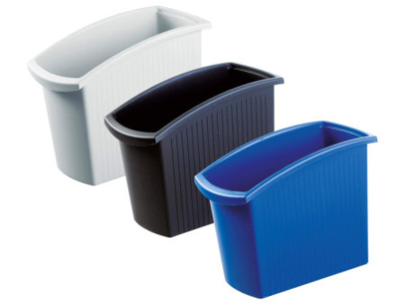 HAN Corbeille à papier MONDO, PP, 18 litres, gris clair