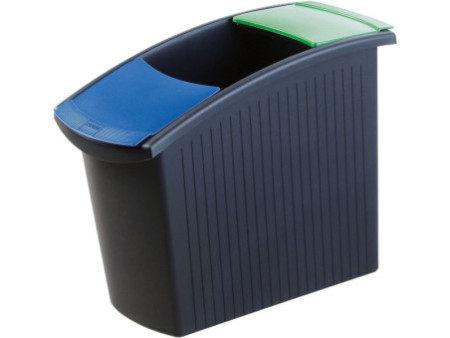 HAN Corbeille à papier MONDO, PP, 18 litres, noir