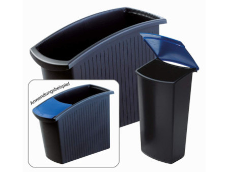HAN Corbeille à papier MONDO, PP, 18 litres, bleu