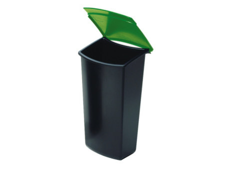 HAN Insert à déchets pour corbeille MONDO, noir/vert