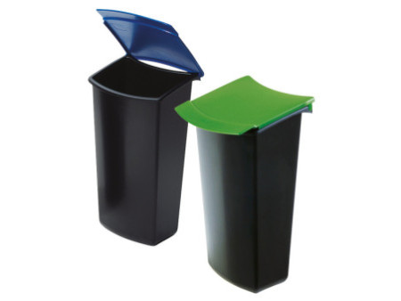 HAN Insert à déchets pour corbeille MONDO, noir/vert
