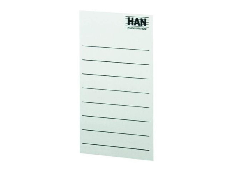 HAN Étiquette pour porte-revues, 65 x 104 mm, gris