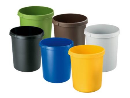 HAN Corbeille à papier KLASSIK, PP, 30 litres, gris clair
