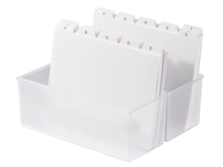 HAN Boîte à fiches, A5 paysage, plastique, blanc