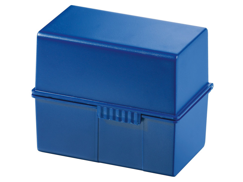 HAN Boîte à fiches, A7 paysage, plastique, bleu