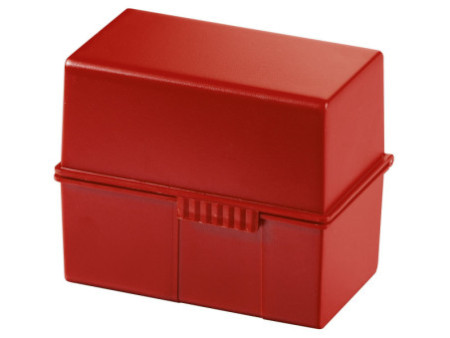 HAN Boîte à fiches, A7 paysage, plastique, rouge