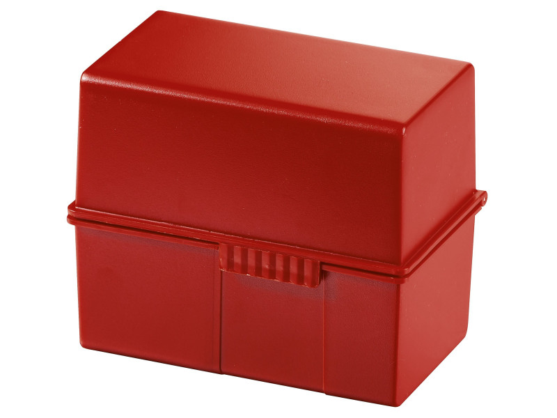 HAN Boîte à fiches, A7 paysage, plastique, rouge