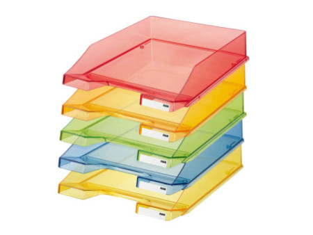 HAN Corbeille à courrier KLASSIK TRANSPARENT, A4, vert