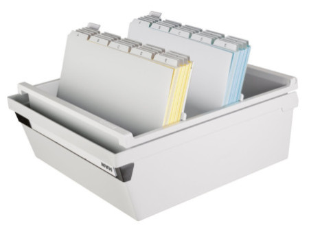 HAN Boîte à fiches, A4 paysage, pour 1.300 cartes, gris