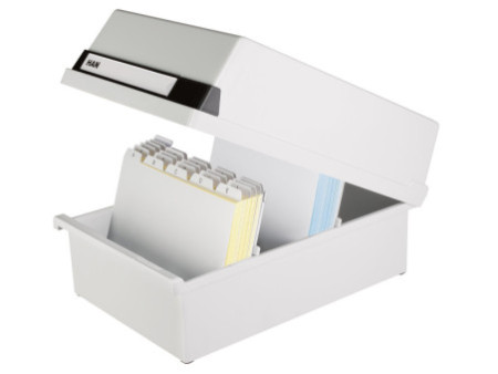 HAN Boîte à fiches, A5 paysage, pour 1.300 cartes, gris