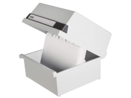 HAN Boîte à fiches, A5 paysage, pour 800 cartes, gris clair
