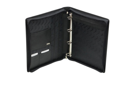 Alassio Serviette classeur 'MONZA', A4, similicuir, noir