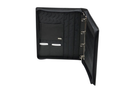 Alassio Serviette classeur 'MONZA', A4, similicuir, noir