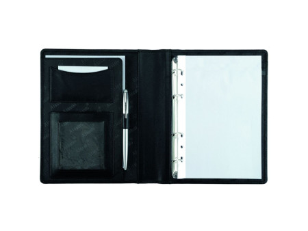 Alassio Serviette classeur 'BENACO', A5, similicuir, noir
