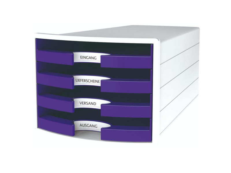 HAN Module de rangement IMPULS 2.0, 4 tiroirs ouverts, blanc