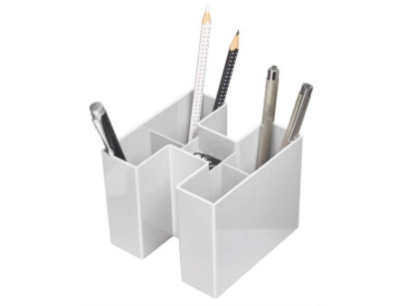 HAN Multipot à crayons BRAVO, 5 compartiments, transparent