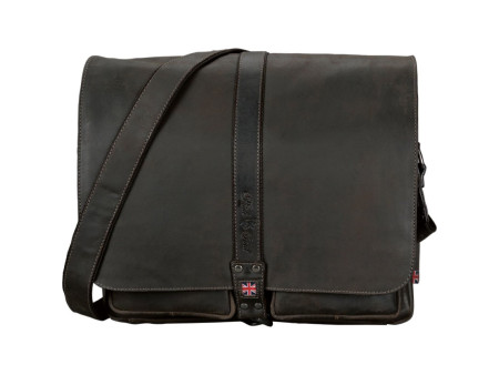 PRIDE&SOUL Sac à bandoulière 'MR LIAM', cuir, marron foncé