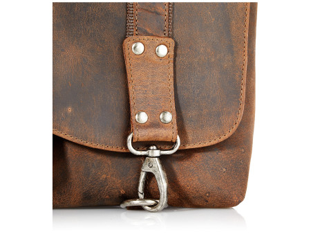 PRIDE&SOUL Sac à bandoulière 'MRS. NOEL', cuir, marron
