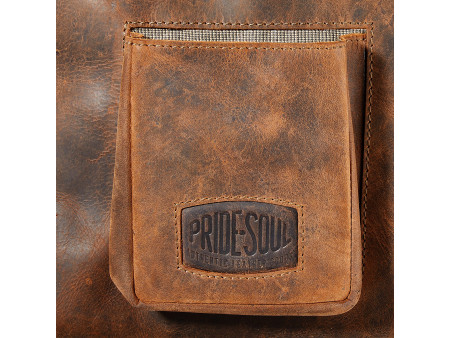 PRIDE&SOUL Sac à bandoulière 'MRS. NOEL', cuir, marron