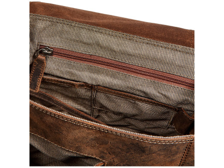 PRIDE&SOUL Sac à bandoulière 'MRS. NOEL', cuir, marron